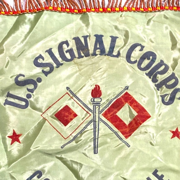 Vintage U.S. Army Signal Corps Camp Pinedale California Pillow Case Sham - Picture 5 of 13